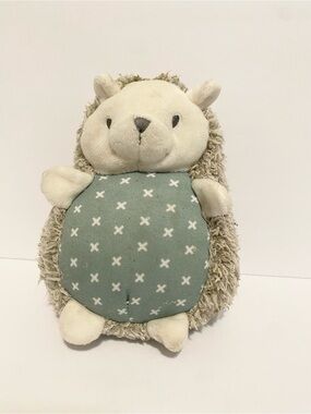 Ingenuity Hedgehog Plush Lovey Baby Toy Stuffed Animal Soft Cuddle Mint Blue